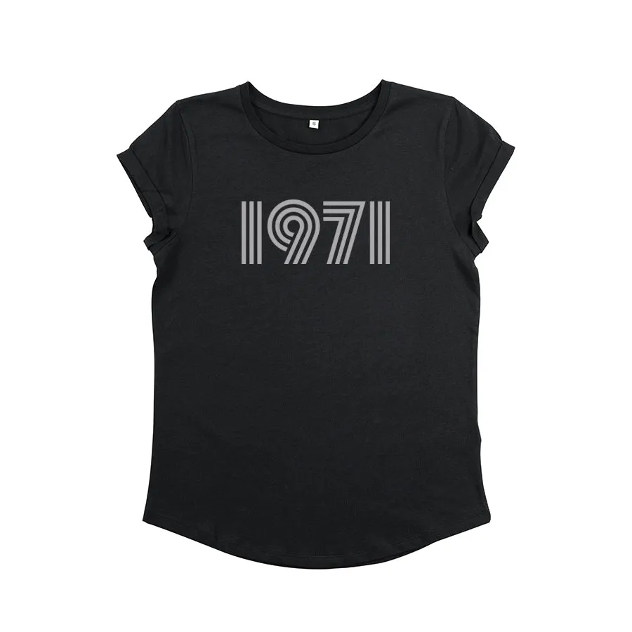 1971 Tshirt Black & Silver