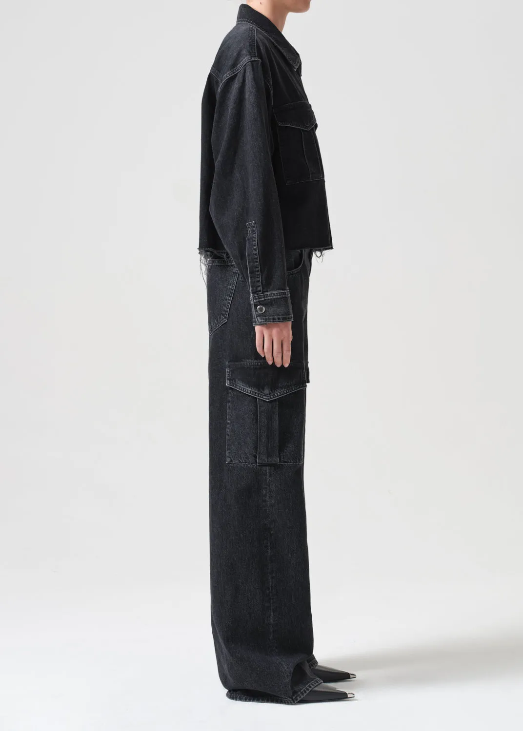 Agolde Nyx Denim Shirt in Intense
