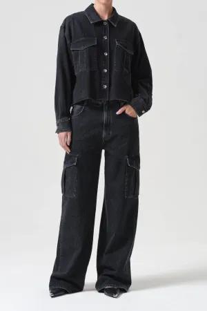 Agolde Nyx Denim Shirt in Intense