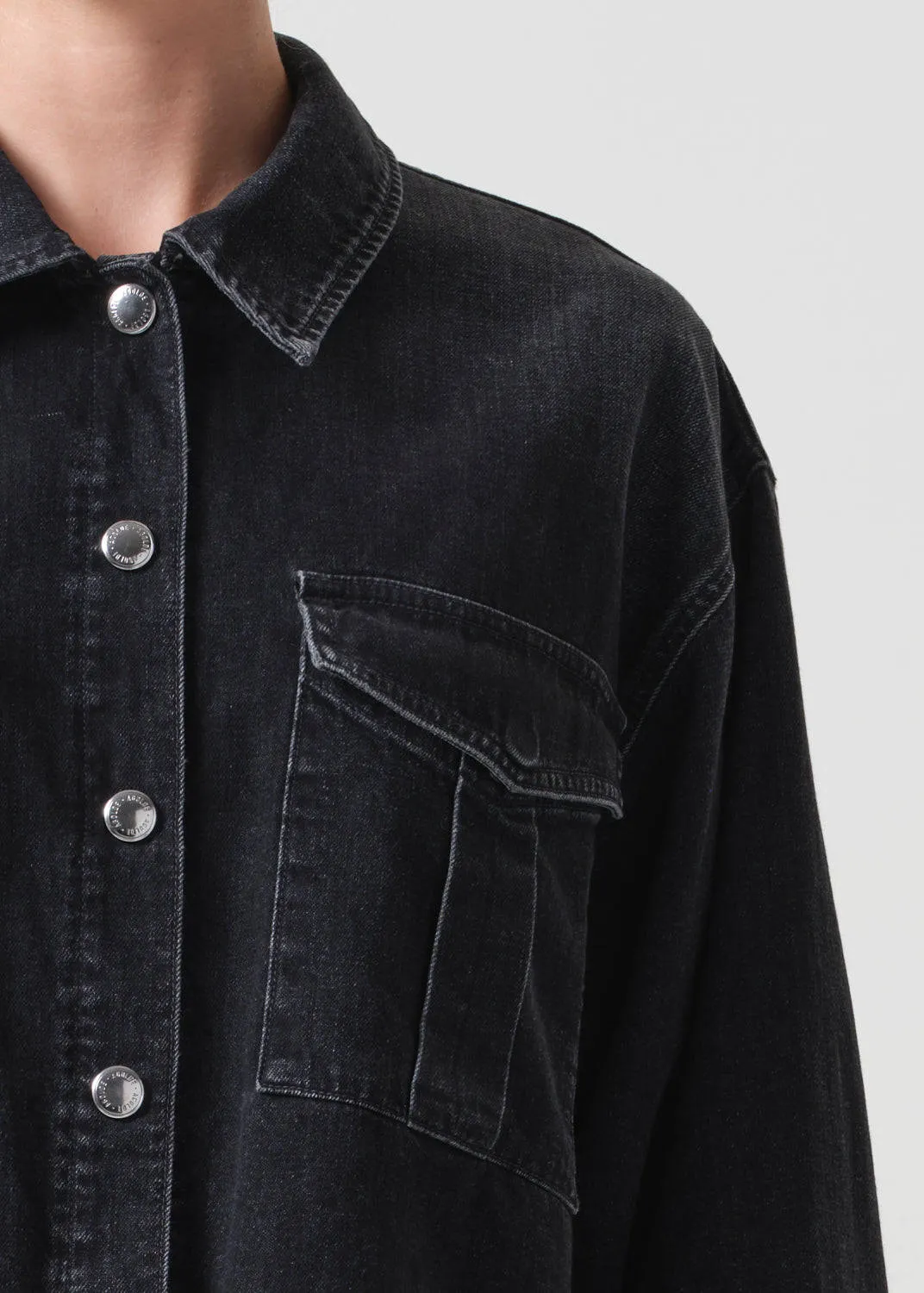 Agolde Nyx Denim Shirt in Intense