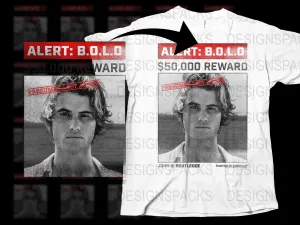 Alert B.O.L.O $50,000 Reward John B. Routledge Png Digital Download