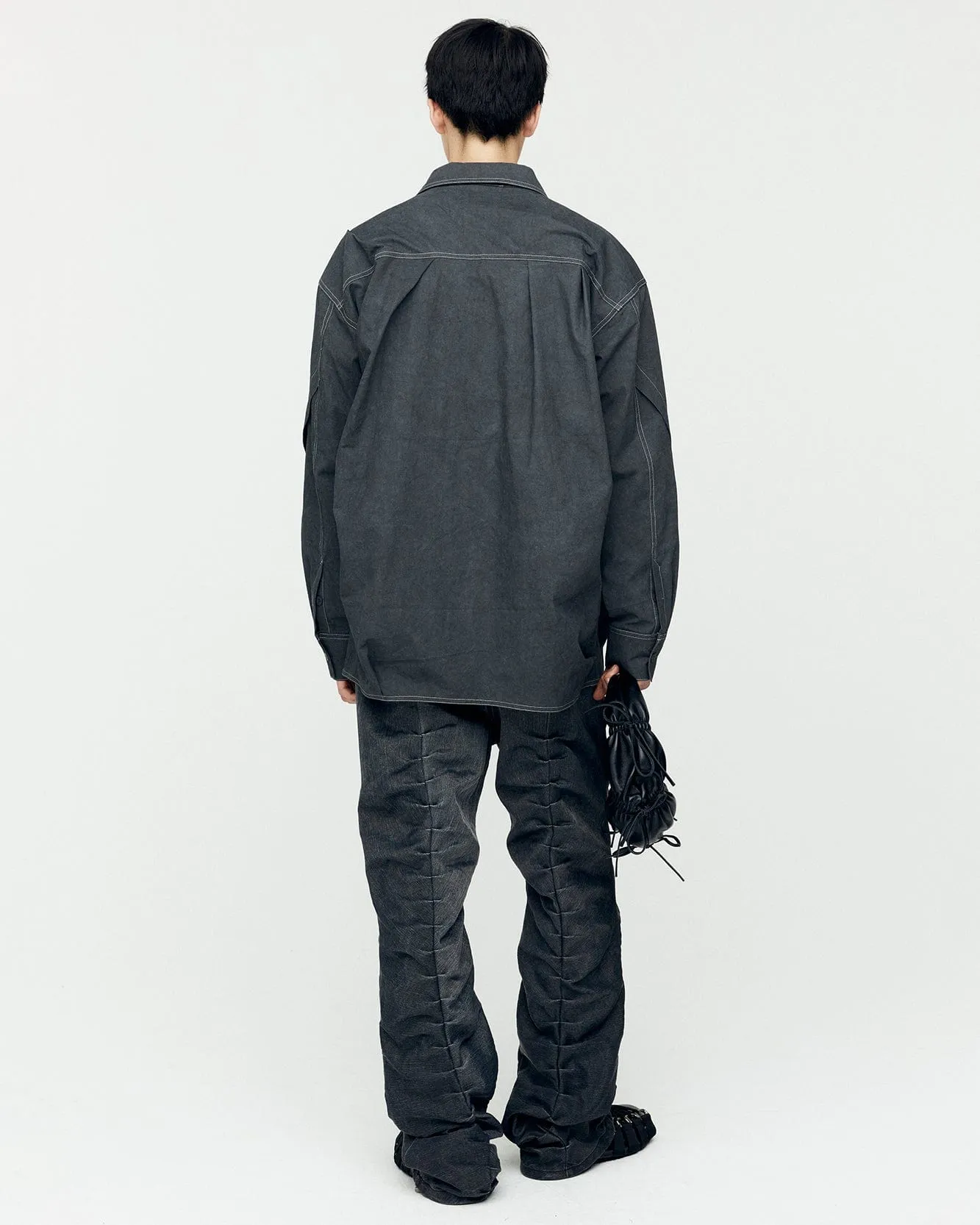 ALICE DYED COTTON SHIRTS atb1137m(CHARCOAL)