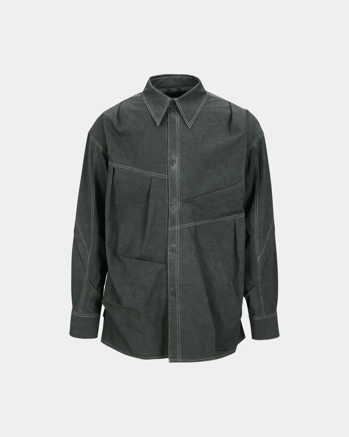 ALICE DYED COTTON SHIRTS atb1137m(CHARCOAL)