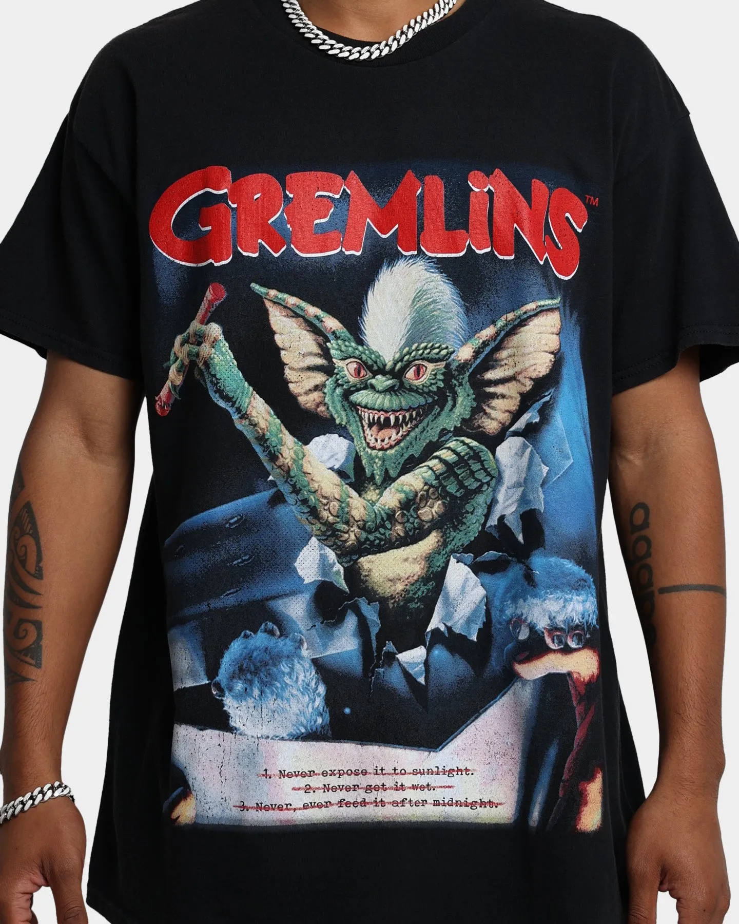 American Thrift X Gremlins Gremlins Vintage T-Shirt Black Wash