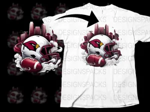 Arizona Cardinals Football Helmet Graphic Png Digital Download