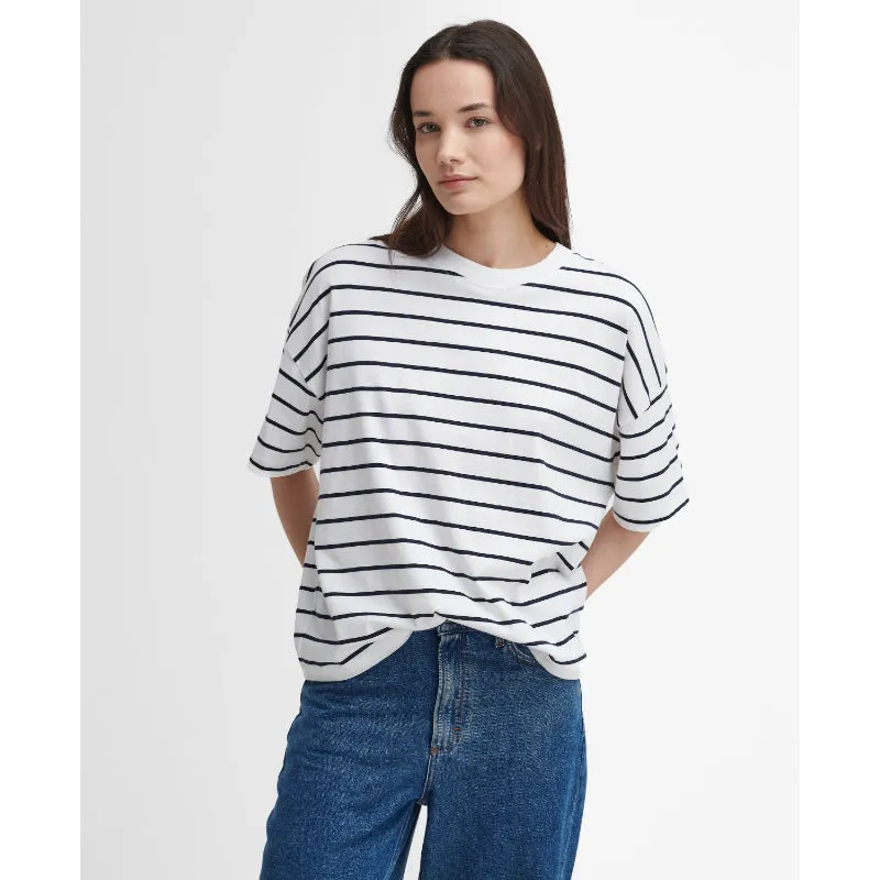 Barbour Marnie Ladies Top - Cloud/Navy