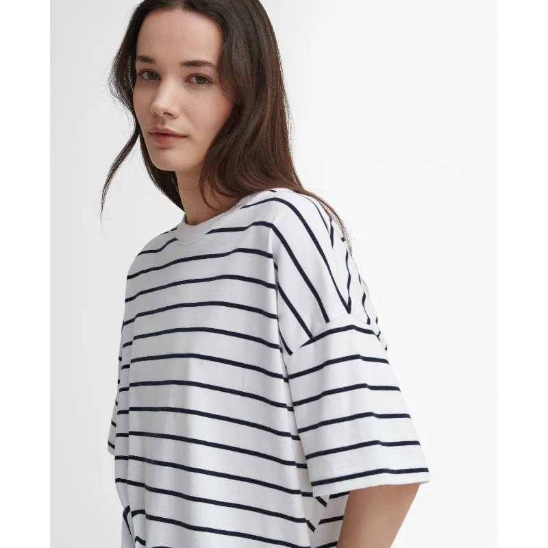 Barbour Marnie Ladies Top - Cloud/Navy