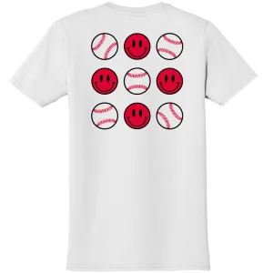 Baseballs & Smiley Faces - Comfort Colors® Tee