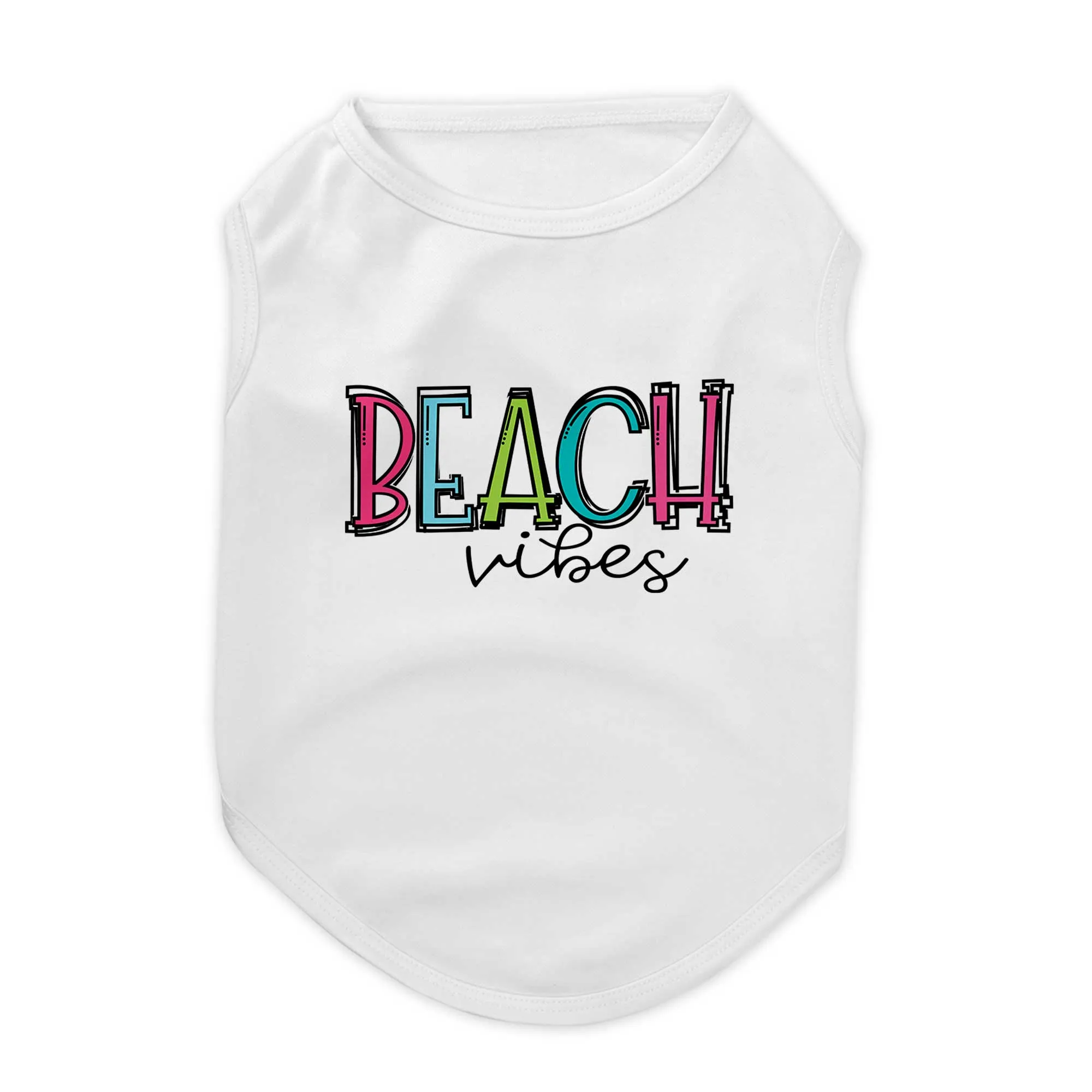 Beach Vibes Girls Tones Pet Tee Shirt