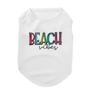Beach Vibes Girls Tones Pet Tee Shirt