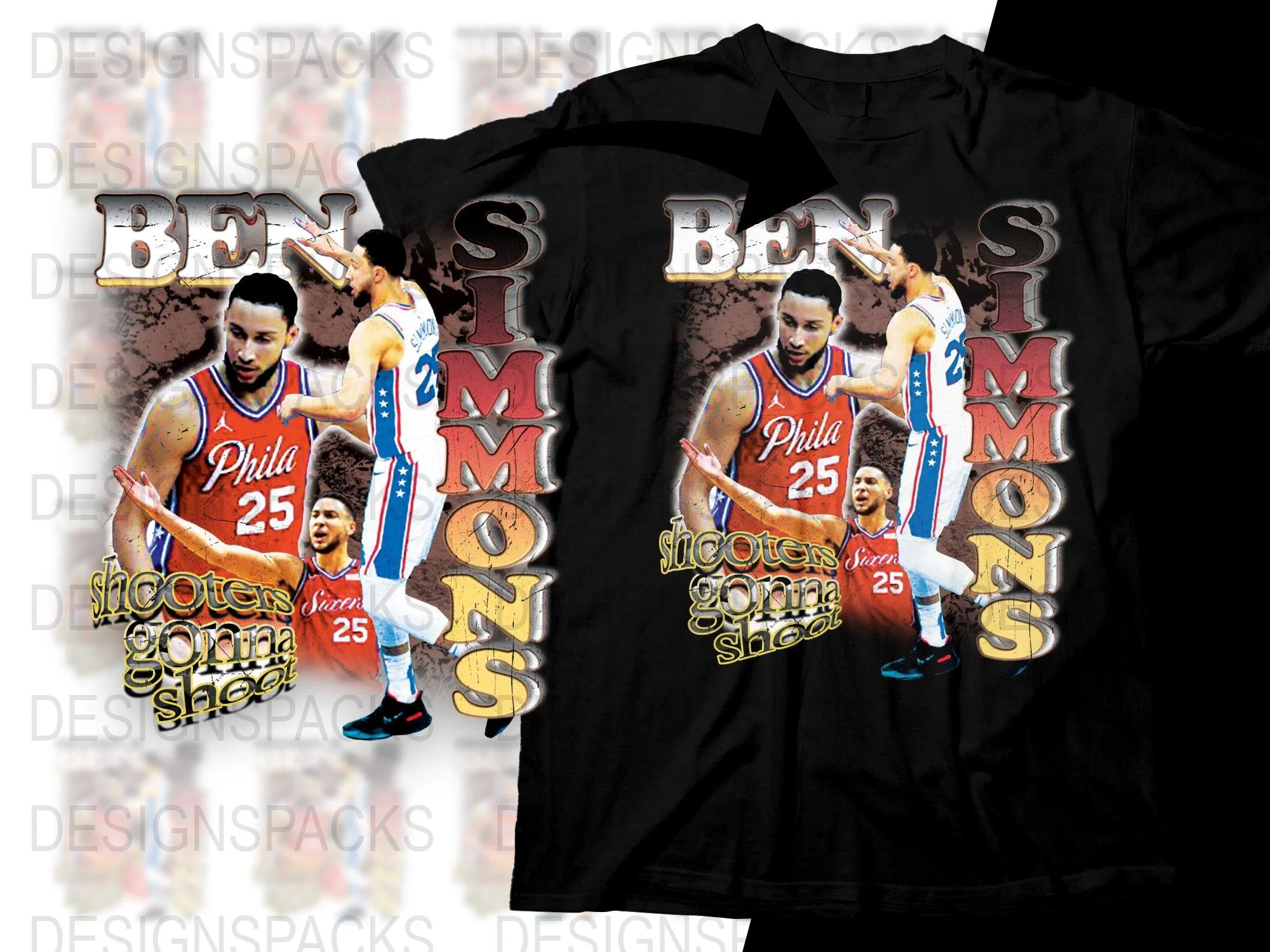 Ben Simmons Shooters Gonna Shoot Graphic Png Digital Download