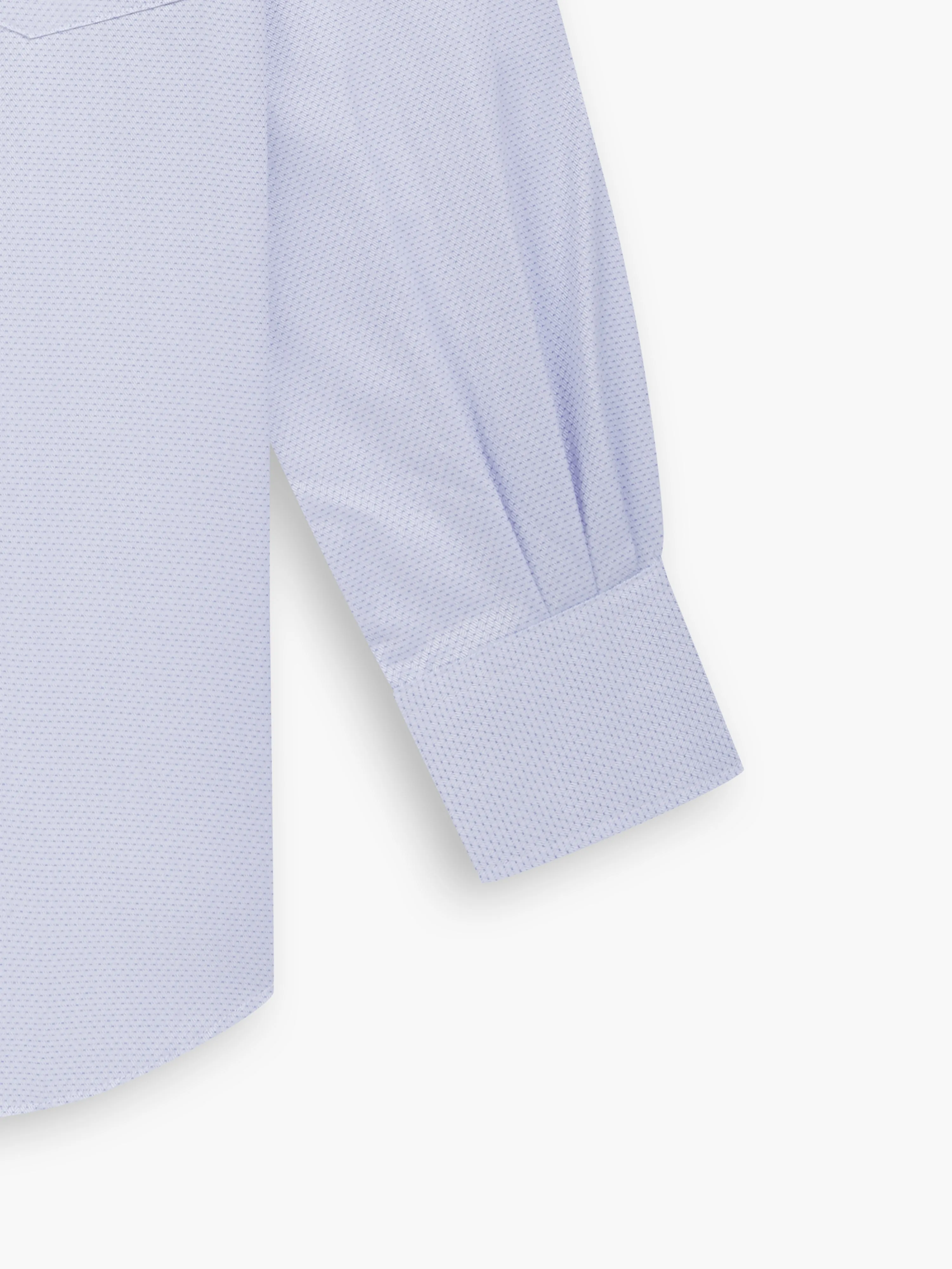 Blue Diamond Geometric Dobby Fitted Single Cuff Classic Collar Shirt