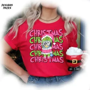Bluey Grinch Christmas Bluey Kids Christmas Bluey Toddler Bluey Grinchmas PNG Design