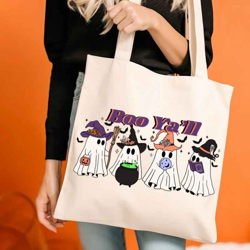 Boo Ya'll Halloween Design PNG Download
