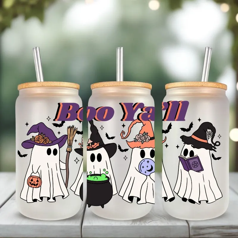 Boo Ya'll Halloween Design PNG Download