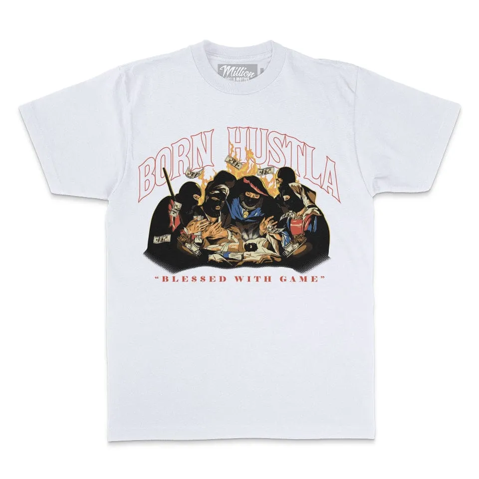 Born Hustla - White T-Shirt