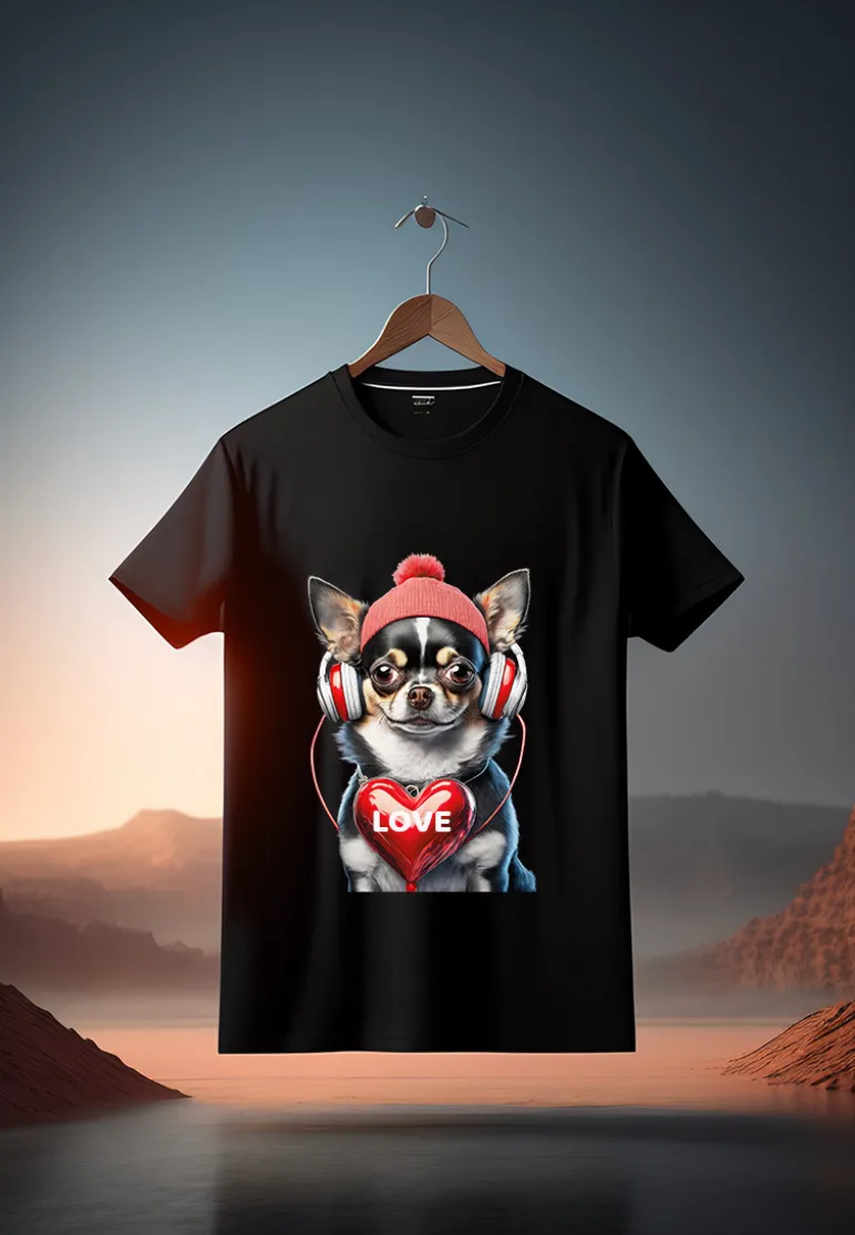 Chihuahua Love Art Exclusive T-Shirts | Grooveman Music