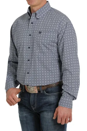 Cinch Mens Medallion Print Button-Down Western Shirt