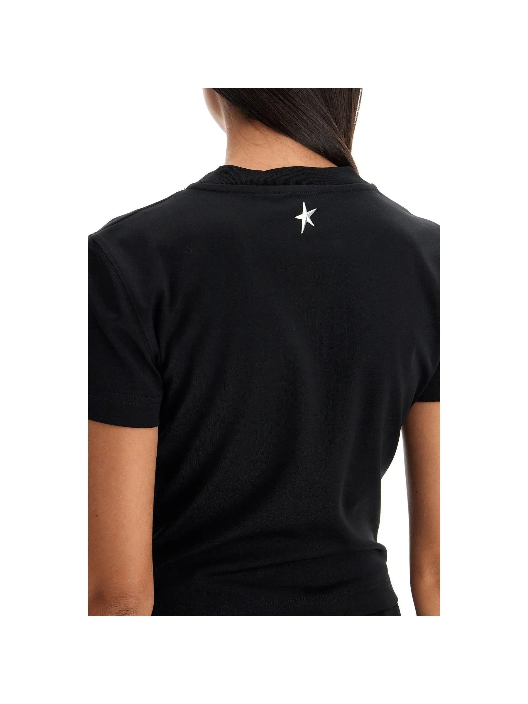 Cropped Piercing Mesh Top