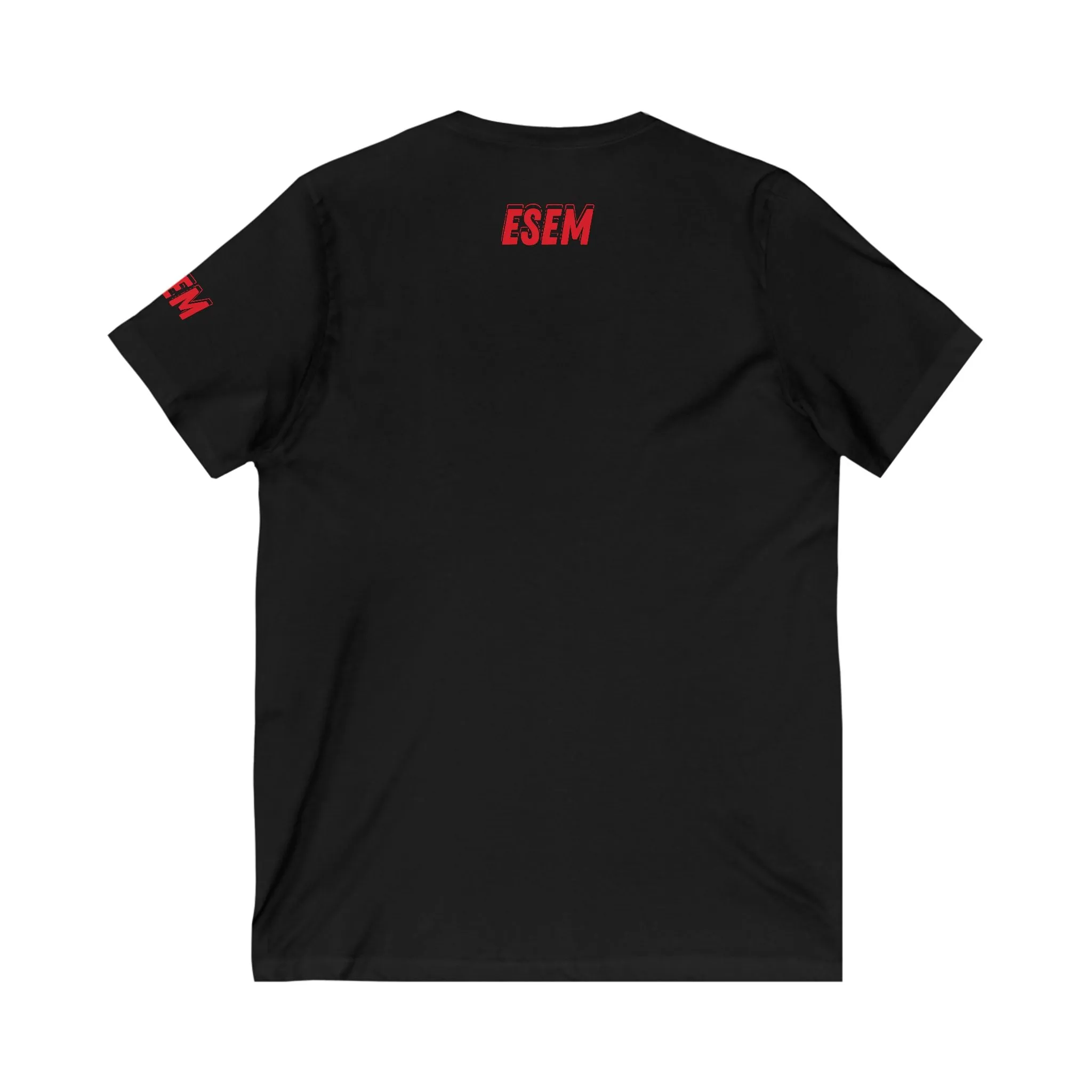 Crown White (ESEM) - Unisex Jersey Short Sleeve V-Neck Tee