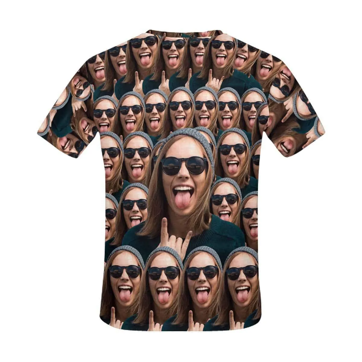 Custom Shirts with Cool Gesture Custom Face T-shirt - Flash Sale