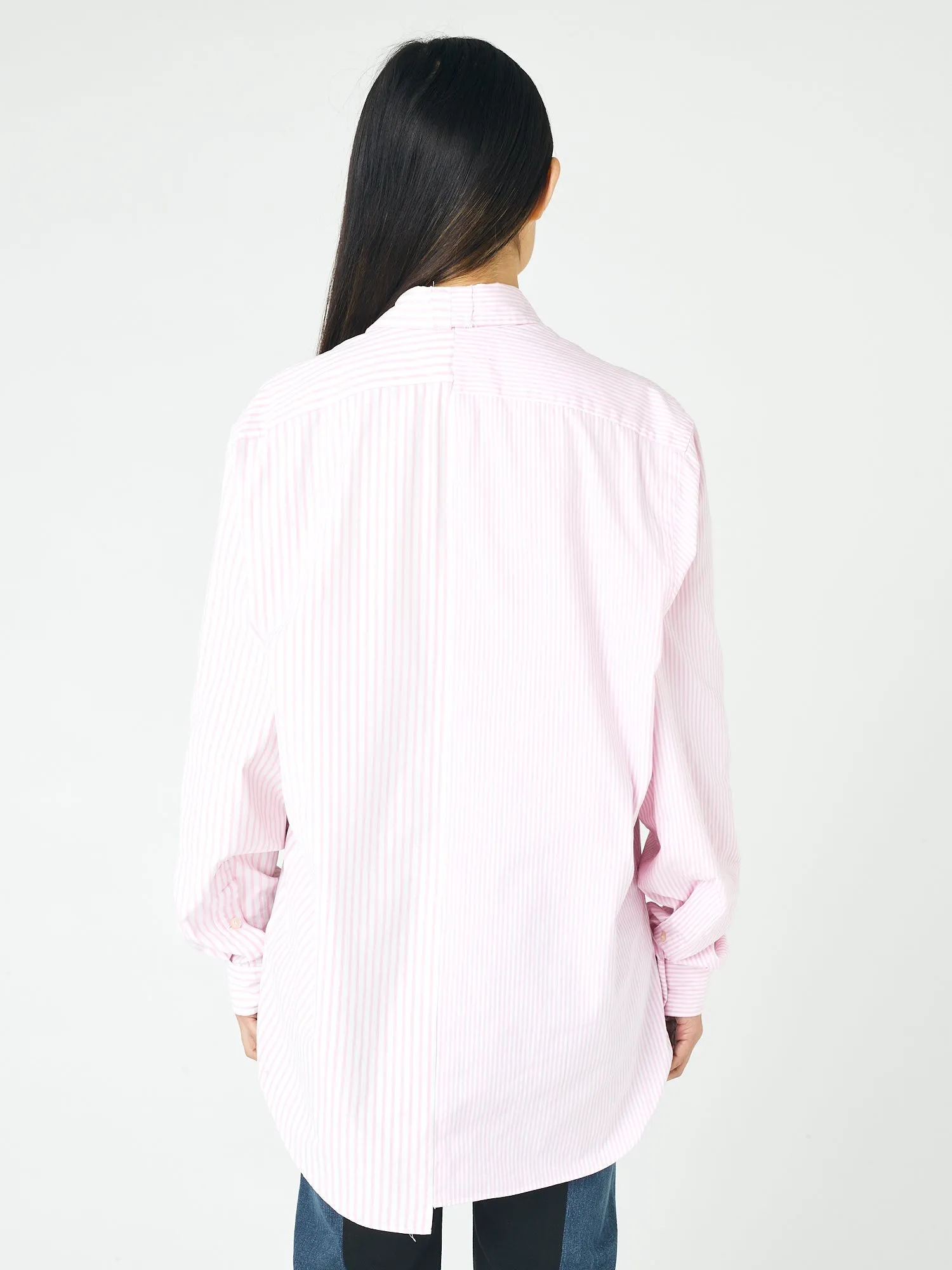 Diana Shirt Stripe Cotton Poplin Pink