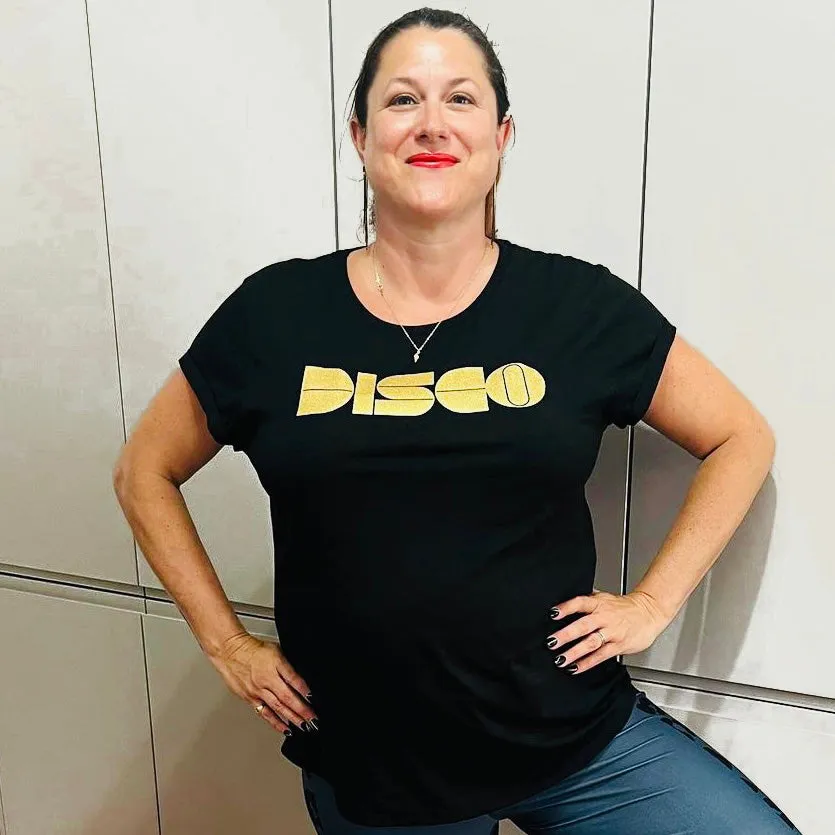 DISCO Tshirt Black & Gold