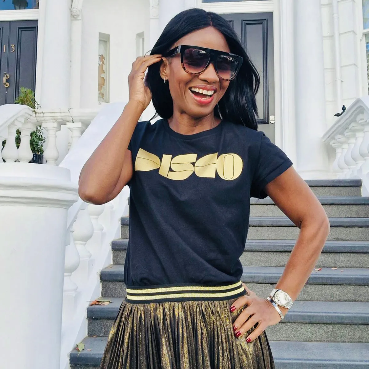 DISCO Tshirt Black & Gold