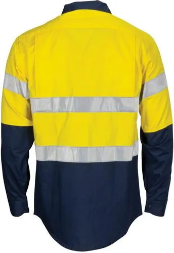 DNC 3784 HiVis Lightweight Cool-Breeze Vented Cotton Shirt with Tape - Long sleeve