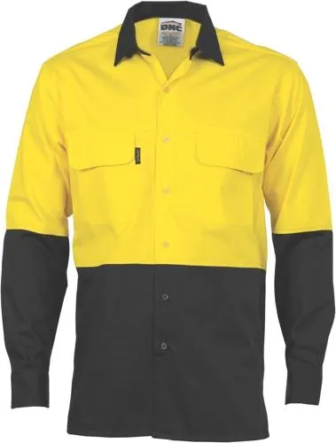 DNC 3938 hi vis lightweight cotton cool breeze  long sleeve shirt