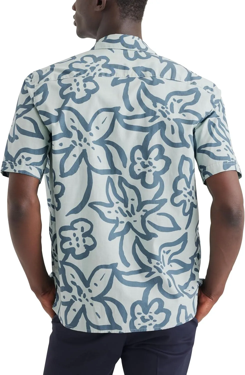 DOCKERS Mens Short Sleeve Camp Collar Shirt (Regular and Big & Tall)