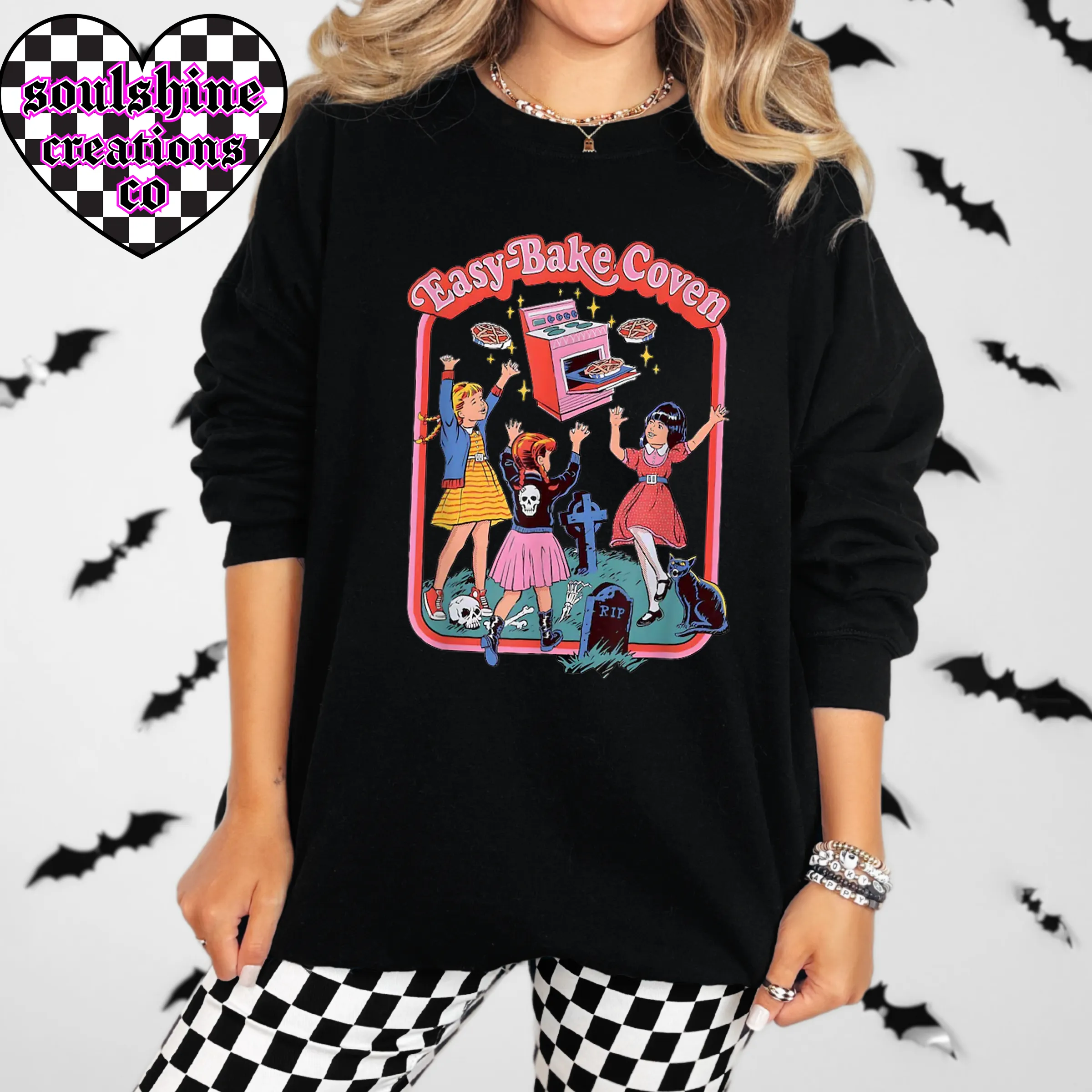Easy Bake Coven Retro Halloween Tee or Sweater