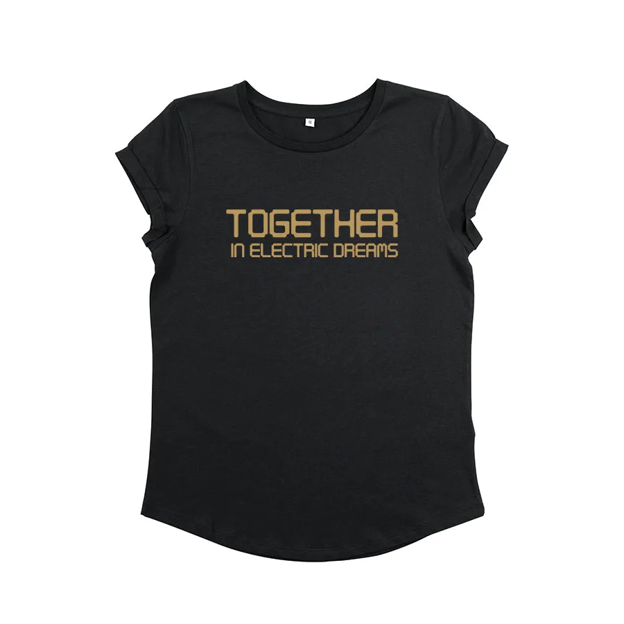 Electric Dreams Tshirt Black & Gold