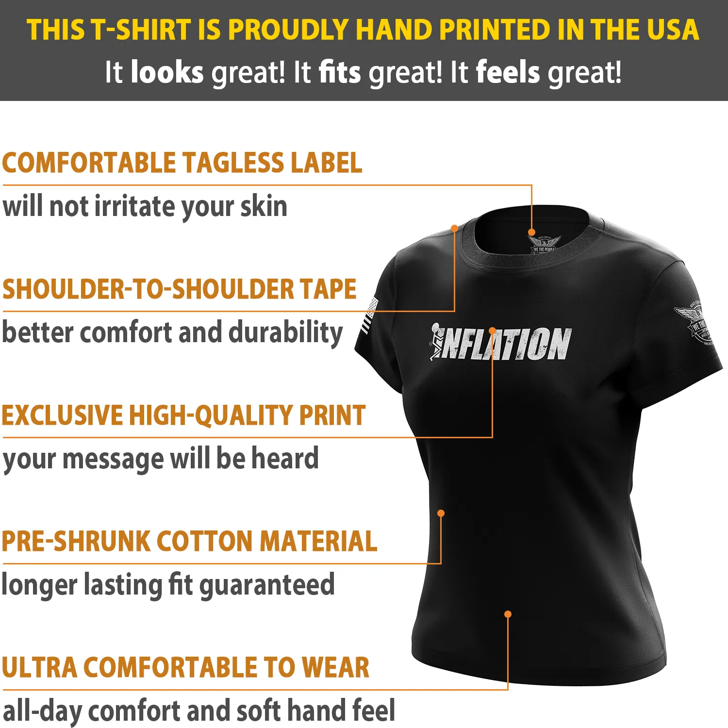 F Inflation Women's Short Sleeve Shirt