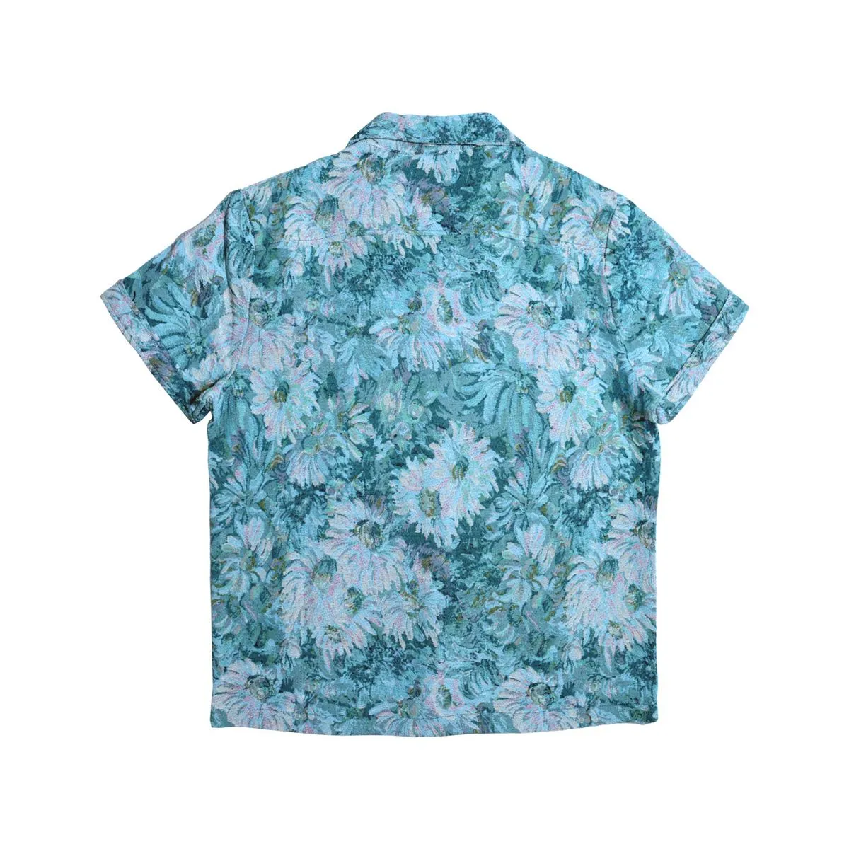 First Row - Tapestry Woven Bowling Shirts (Blue)