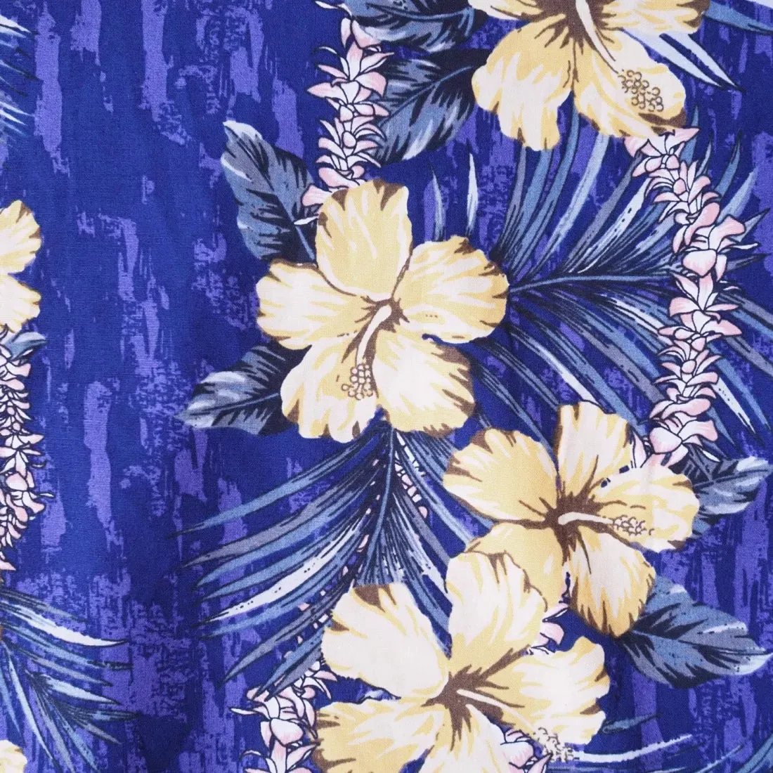 Flourish Purple Hawaiian Cotton Shirt