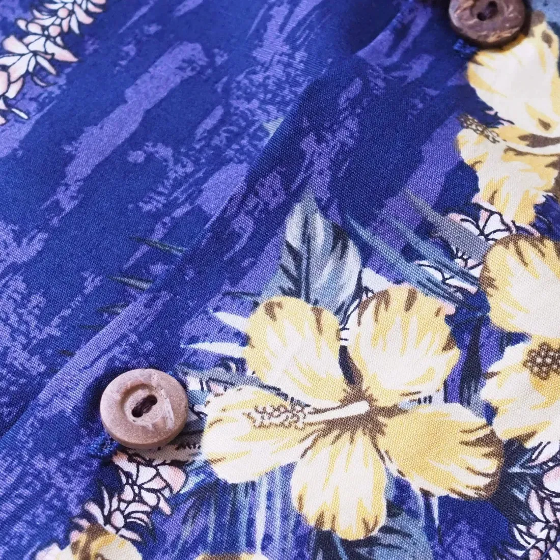 Flourish Purple Hawaiian Cotton Shirt