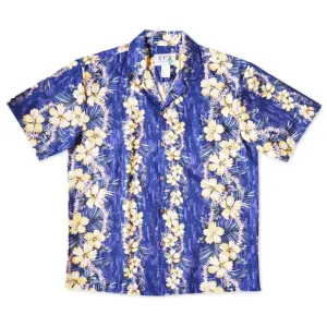 Flourish Purple Hawaiian Cotton Shirt