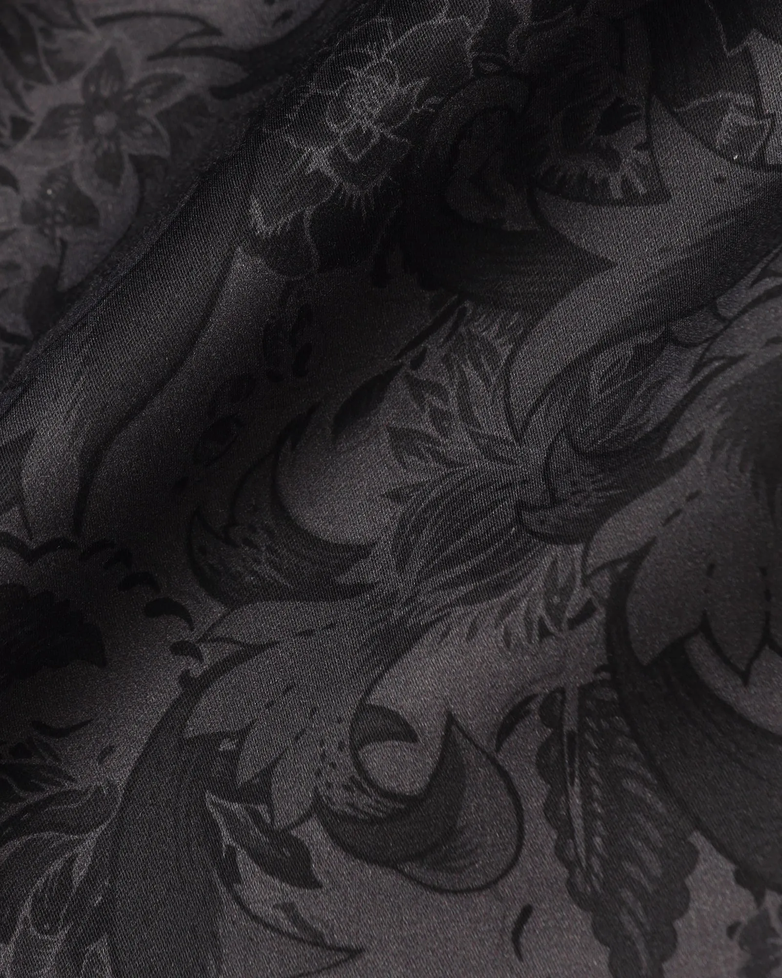 Formal Charcoal Printed Shirt - Iwaki