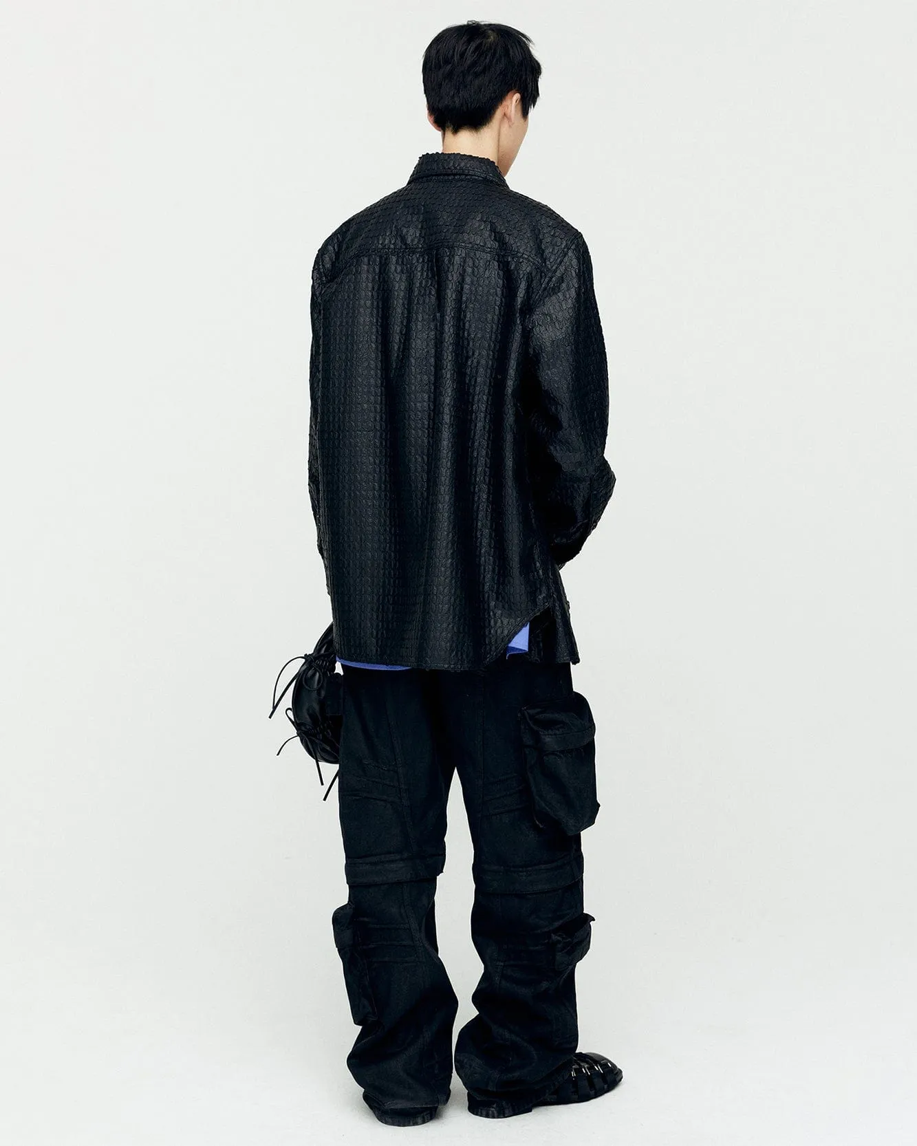 GABRIEL LONG SHIRTS atb1135m(BLACK)