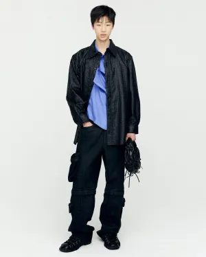 GABRIEL LONG SHIRTS atb1135m(BLACK)