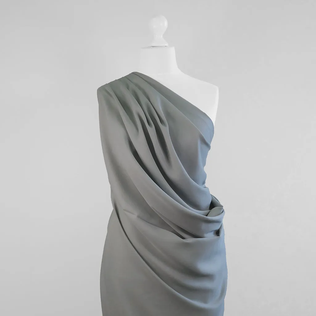 Helsinki - Stonewash Green Lyocell  Fabric Woven Twill Fabric