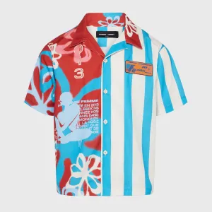 Homme   Femme "Wynwood" Striped Button Shirt - Clay