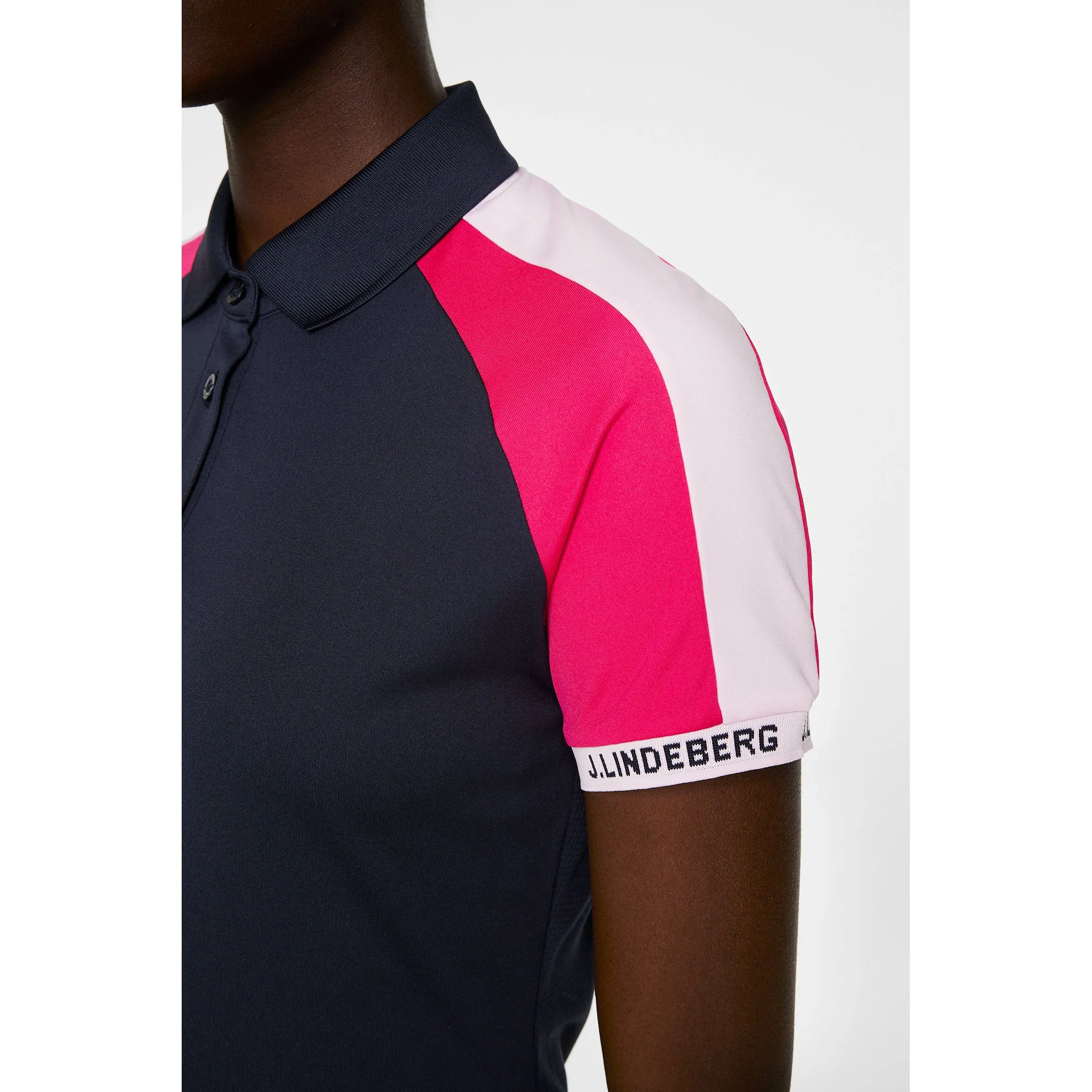 J.Lindeberg Women's Priya Golf Polo Shirt - JL Navy