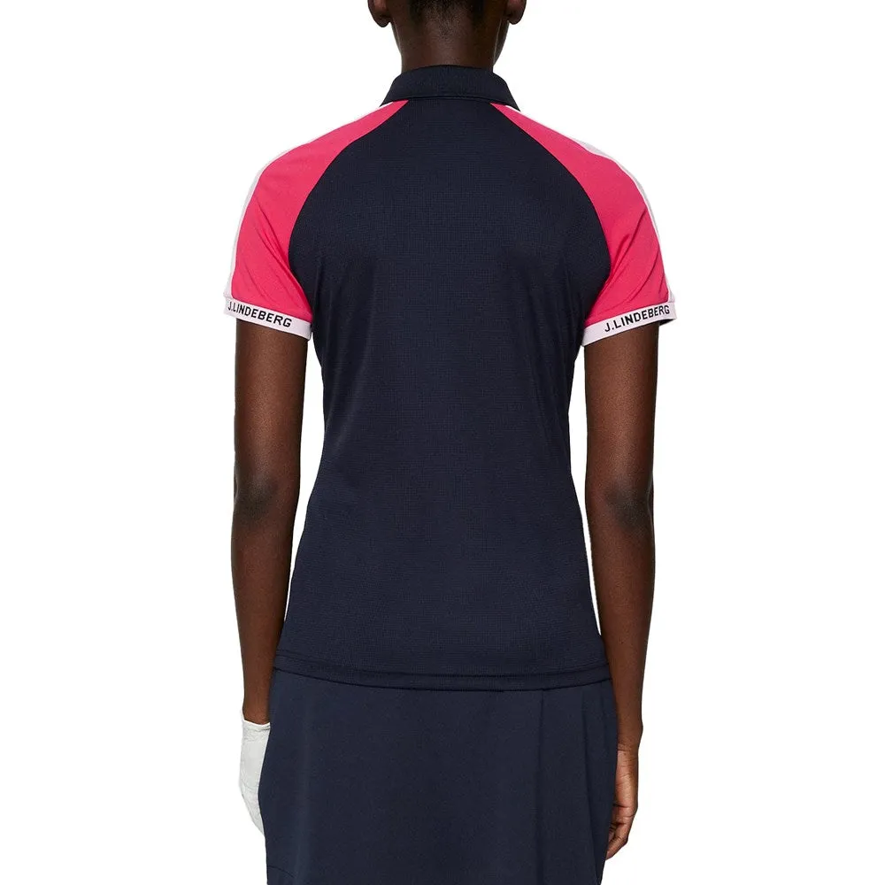 J.Lindeberg Women's Priya Golf Polo Shirt - JL Navy