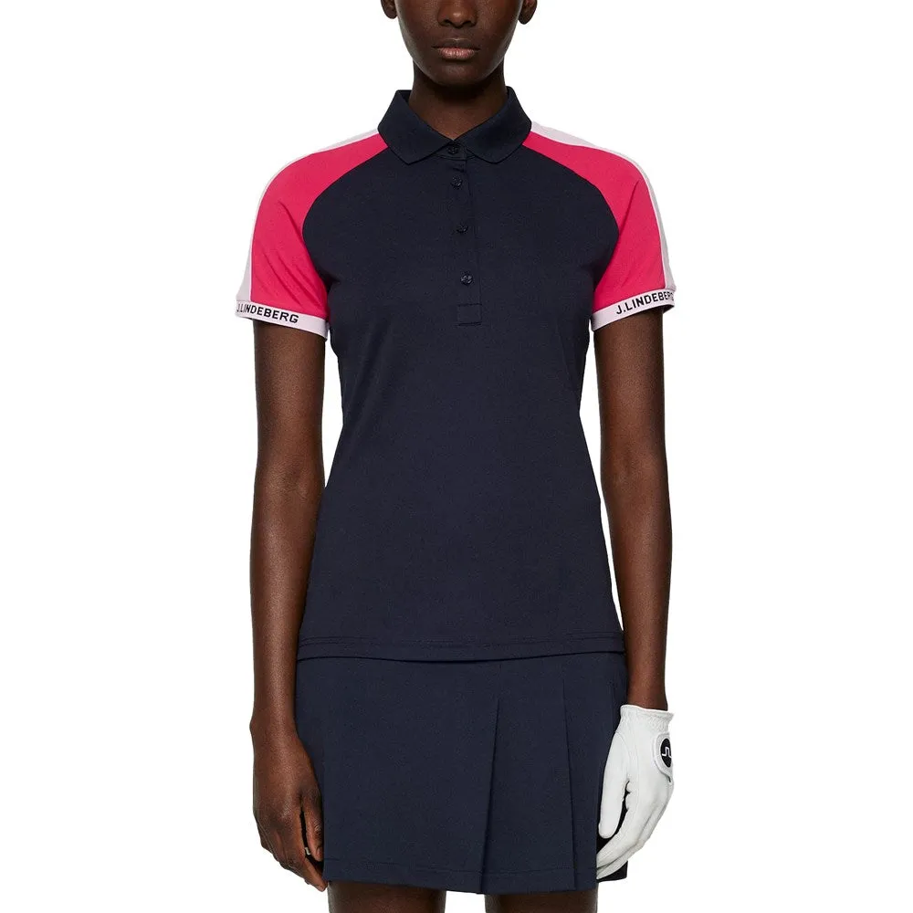 J.Lindeberg Women's Priya Golf Polo Shirt - JL Navy