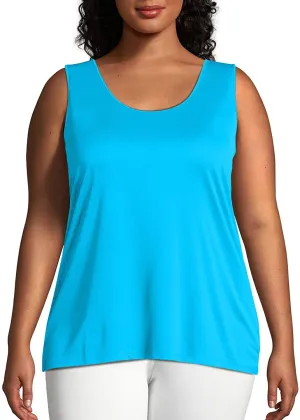 Just My Size Women's Plus-Size Cooldri Performance Scoopneck Tank Top