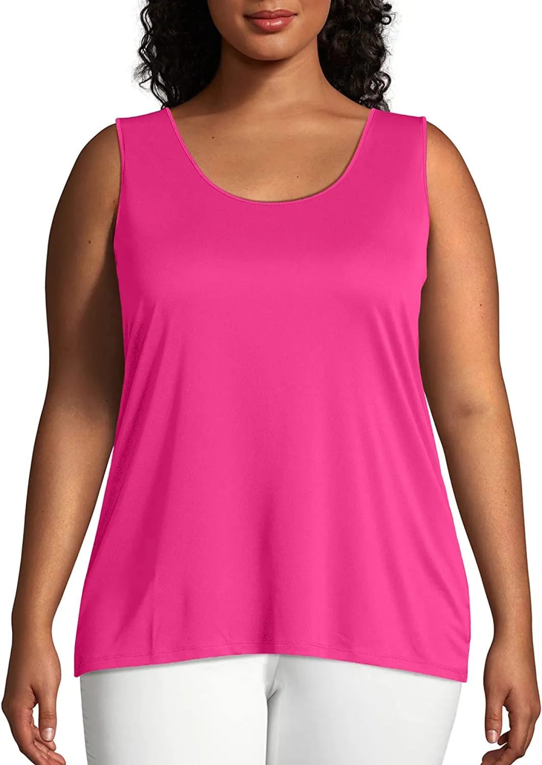 Just My Size Women's Plus-Size Cooldri Performance Scoopneck Tank Top