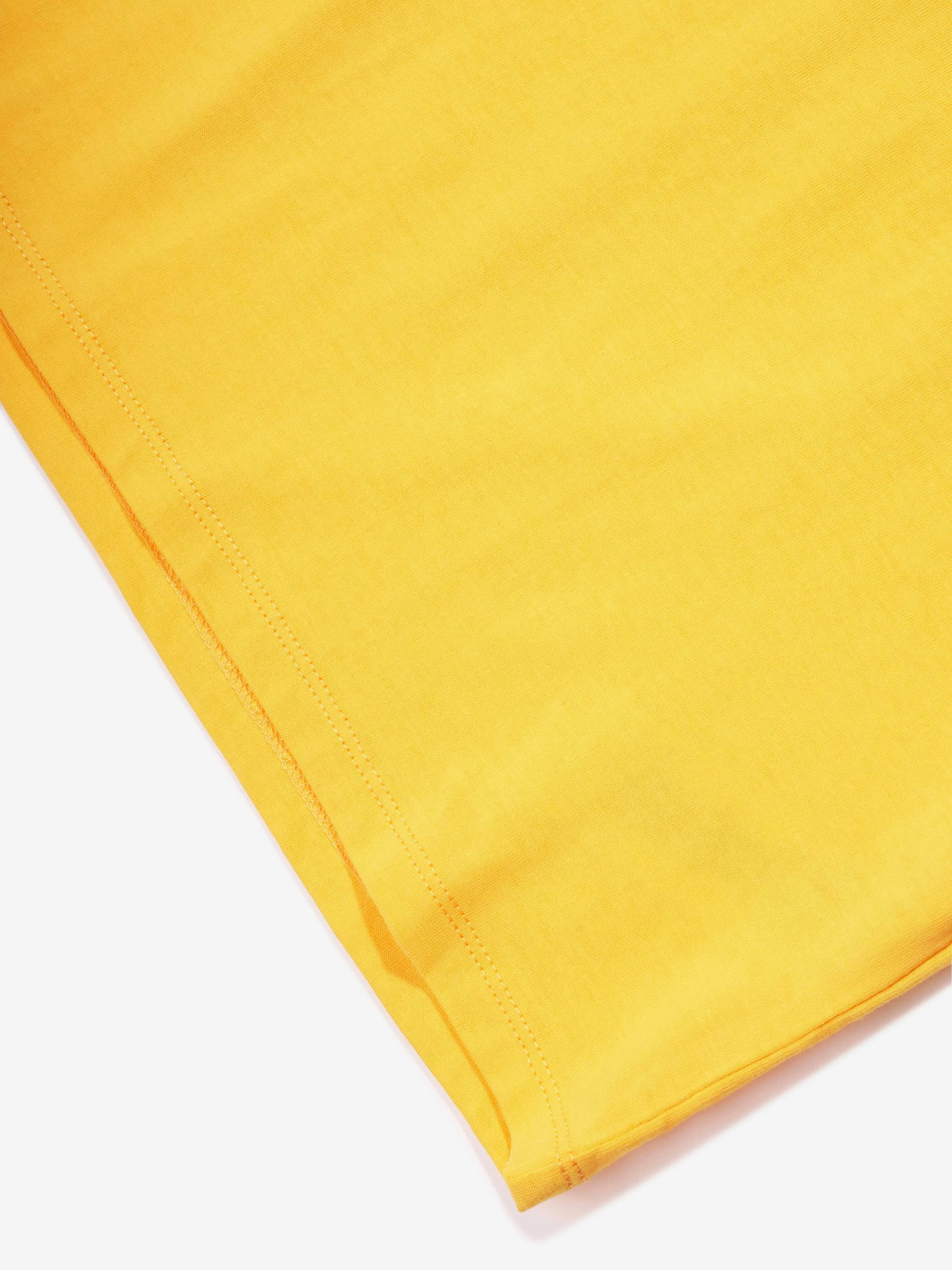 KENZO Boys Tiger Logo T-Shirt in Yellow
