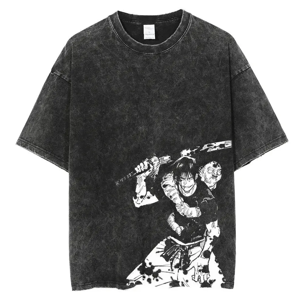 [KUJO] "Master Of Arms" Vintage Oversized T Shirt